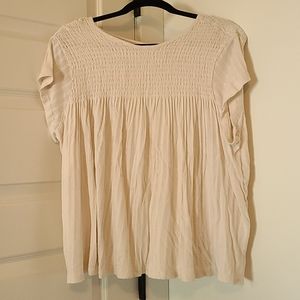 Cream Bohemian top